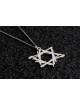 שרשרת מגן דוד זהב בסגנון חופשי אסימטרי, מתנת חתונה יהודית